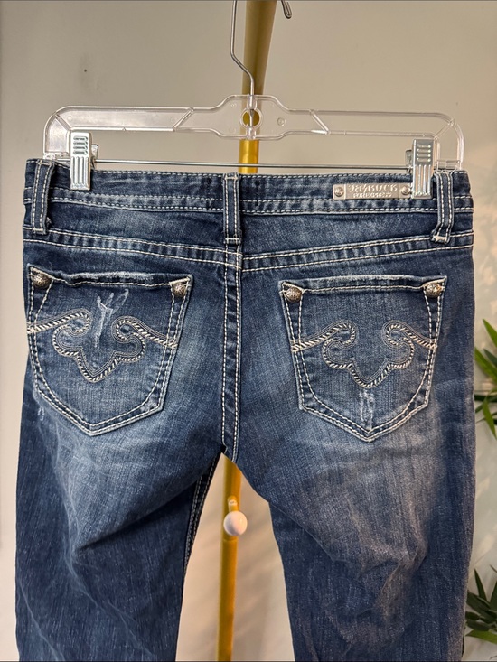 Rerock Denim - Rerock for express Y2K  low rise bootcut  Jeans with Embroidered Back Pockets 4
